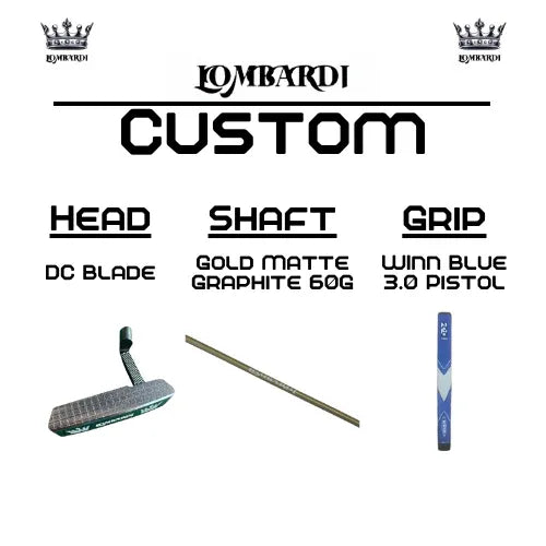 Lombardi Golf Custom Silver DC Blade Golf Putter - GOLF LEAGUE