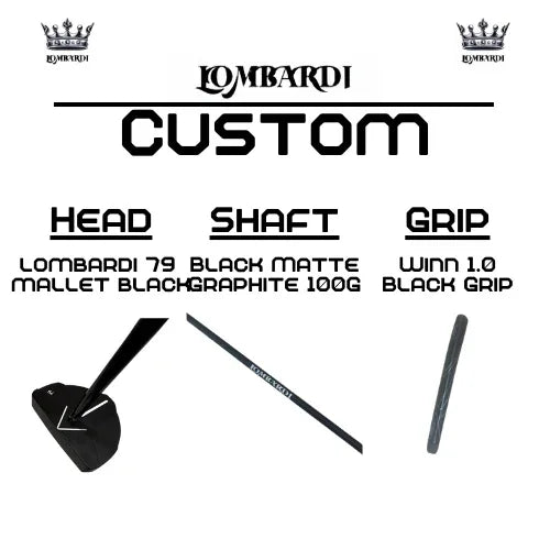 Lombardi Golf Custom Black 79 Mallet Golf Putter - GOLF LEAGUE