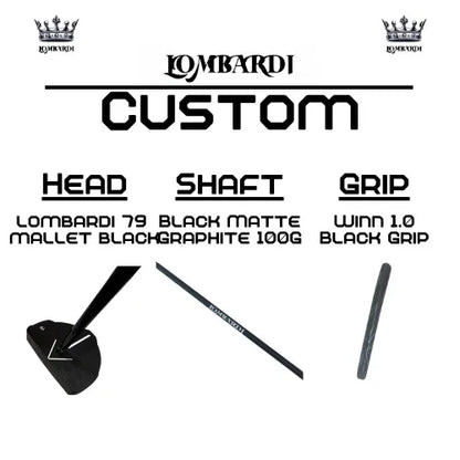 Lombardi Golf Custom Black 79 Mallet Golf Putter - GOLF LEAGUE