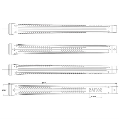 The Perfecto Cord-Tac Golf Grip (White)