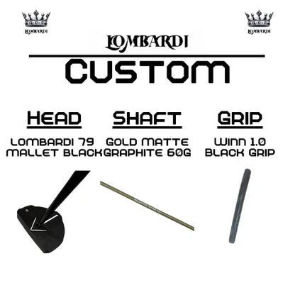 Lombardi Golf Custom Black 79 Mallet Golf Putter - GOLF LEAGUE