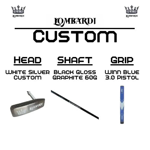 Lombardi Golf Custom Silver DC Blade Golf Putter - GOLF LEAGUE