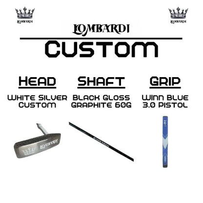 Lombardi Golf Custom Silver DC Blade Golf Putter - GOLF LEAGUE