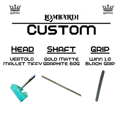 Lombardi Golf Custom Tiffy Vertolo Mallet Golf Putter - GOLF LEAGUE