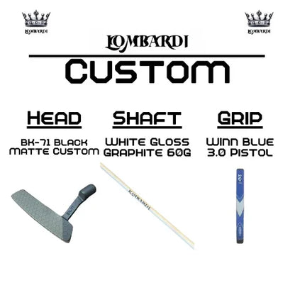 Lombardi Golf Custom Black Matte BK-71 Blade Golf Putter - GOLF LEAGUE