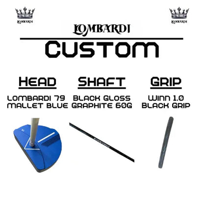 Lombardi Golf Custom Blue 79 Mallet Golf Putter - GOLF LEAGUE