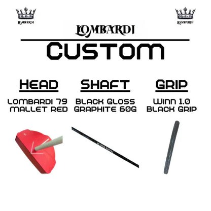 Lombardi Golf Custom Red 79 Mallet Golf Putter - GOLF LEAGUE