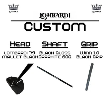 Lombardi Golf Custom Black 79 Mallet Golf Putter - GOLF LEAGUE