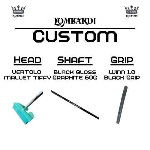 Lombardi Golf Custom Tiffy Vertolo Mallet Golf Putter - GOLF LEAGUE