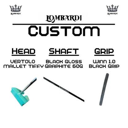 Lombardi Golf Custom Tiffy Vertolo Mallet Golf Putter - GOLF LEAGUE