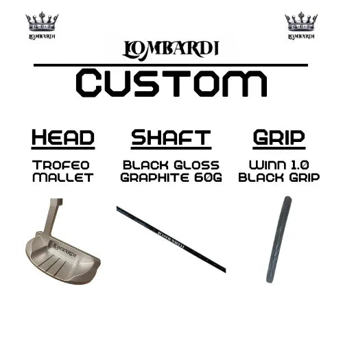 Lombardi Golf Custom Silver Trofeo Mallet Golf Putter - GOLF LEAGUE
