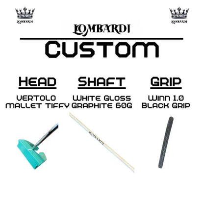 Lombardi Golf Custom Tiffy Vertolo Mallet Golf Putter - GOLF LEAGUE