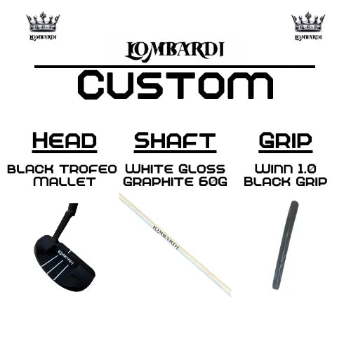 Lombardi Golf Custom Black Trofeo Mallet Golf Putter - GOLF LEAGUE
