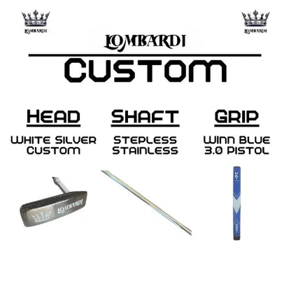 Lombardi Golf Custom Black Matte Mallet Golf Putter - GOLF LEAGUE