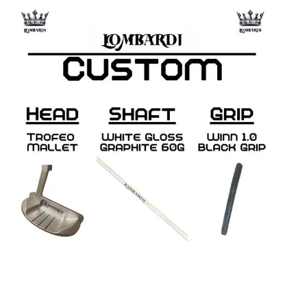 Lombardi Golf Custom Silver Trofeo Mallet Golf Putter - GOLF LEAGUE
