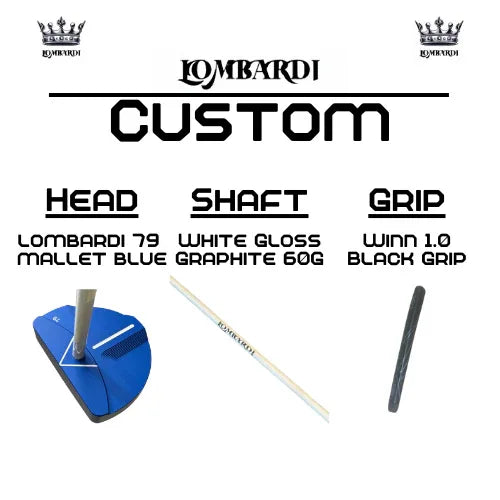 Lombardi Golf Custom Blue 79 Mallet Golf Putter - GOLF LEAGUE