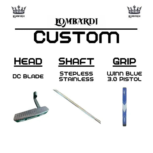 Lombardi Golf Custom Silver DC Blade Golf Putter - GOLF LEAGUE