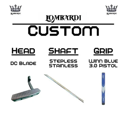 Lombardi Golf Custom Silver DC Blade Golf Putter - GOLF LEAGUE