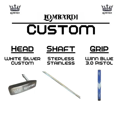 Lombardi Golf Custom Silver DC Blade Golf Putter - GOLF LEAGUE