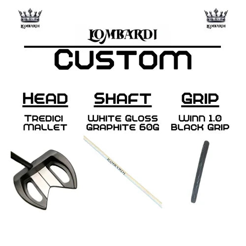 Lombardi Golf Custom Black Tredici Mallet Golf Putter - GOLF LEAGUE