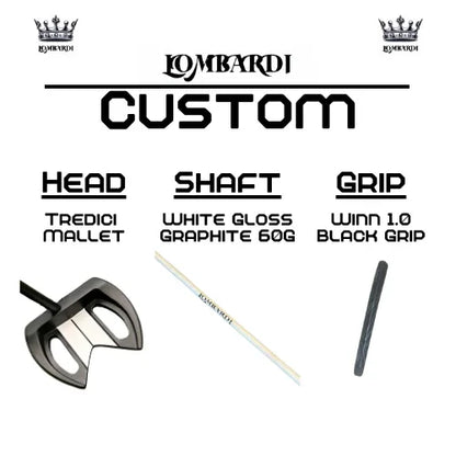 Lombardi Golf Custom Black Tredici Mallet Golf Putter - GOLF LEAGUE