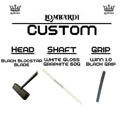 Lombardi Golf Custom Black Blocstar Blade Golf Putter - GOLF LEAGUE