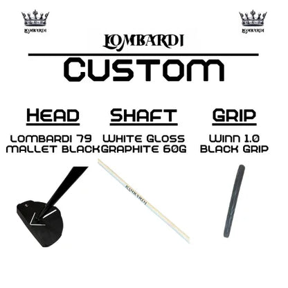 Lombardi Golf Custom Black 79 Mallet Golf Putter - GOLF LEAGUE