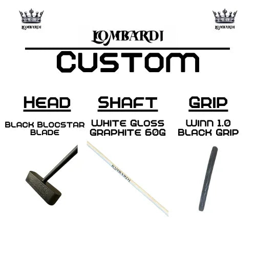 Lombardi Golf Custom Black Blocstar Blade Golf Putter - GOLF LEAGUE