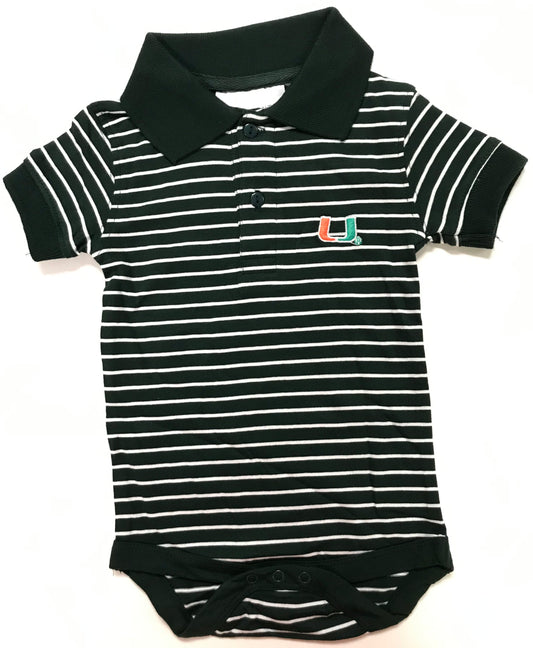 Miami Jersey Stripe Golf Baby Boy Onesie