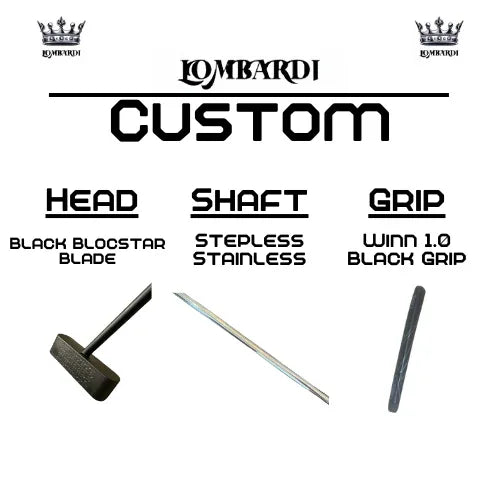 Lombardi Golf Custom Black Blocstar Blade Golf Putter - GOLF LEAGUE