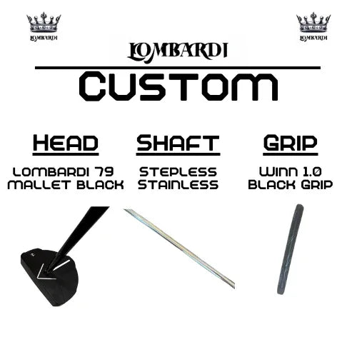 Lombardi Golf Custom Black 79 Mallet Golf Putter - GOLF LEAGUE