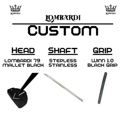 Lombardi Golf Custom Black 79 Mallet Golf Putter - GOLF LEAGUE