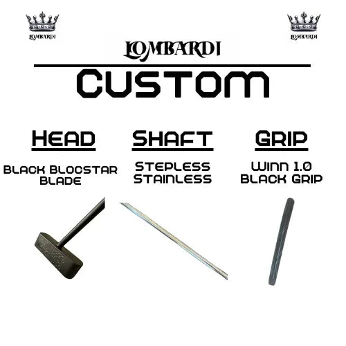 Lombardi Golf Custom Black Blocstar Blade Golf Putter - GOLF LEAGUE