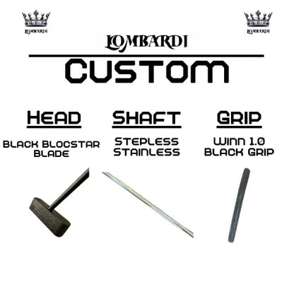 Lombardi Golf Custom Black Blocstar Blade Golf Putter - GOLF LEAGUE