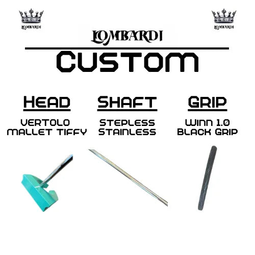 Lombardi Golf Custom Tiffy Vertolo Mallet Golf Putter - GOLF LEAGUE