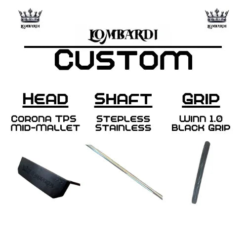 Lombardi Golf Custom Black Corona TPS Mallet Golf Putter - GOLF LEAGUE