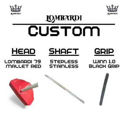 Lombardi Golf Custom Red 79 Mallet Golf Putter - GOLF LEAGUE