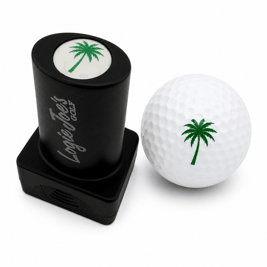 Palm Tree Golf Ball Stamp | Quick-Dry Ink Stamper | Easy Ball Identification | Fun Golf Gift