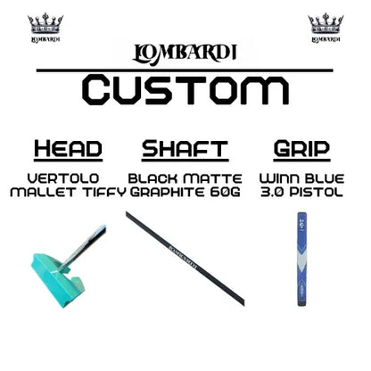 Lombardi Golf Custom Tiffy Vertolo Mallet Golf Putter - GOLF LEAGUE