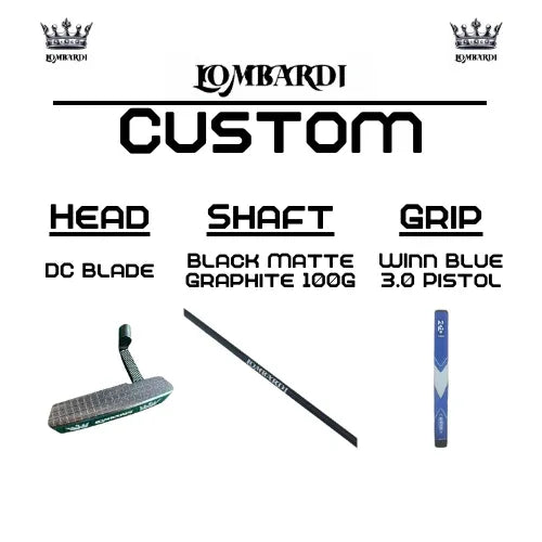 Lombardi Golf Custom Silver DC Blade Golf Putter - GOLF LEAGUE