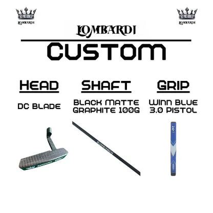 Lombardi Golf Custom Silver DC Blade Golf Putter - GOLF LEAGUE