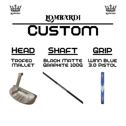 Lombardi Golf Custom Silver Trofeo Mallet Golf Putter - GOLF LEAGUE