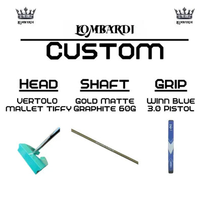 Lombardi Golf Custom Tiffy Vertolo Mallet Golf Putter - GOLF LEAGUE