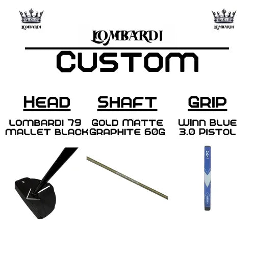 Lombardi Golf Custom Black 79 Mallet Golf Putter - GOLF LEAGUE