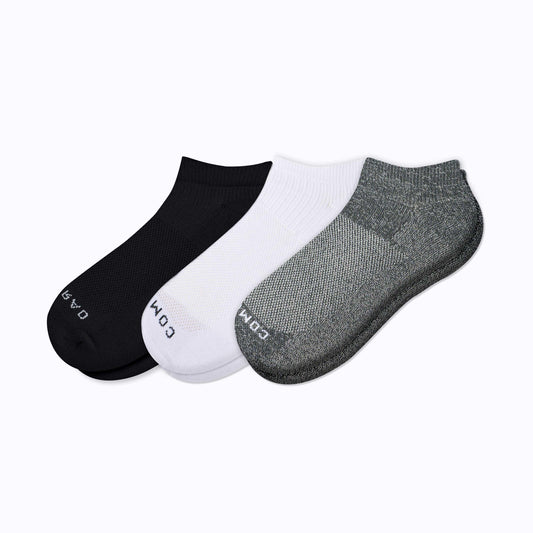 3P4-SL-X002-3pack-ankle_black-charcoal-white_lil - GOLF LEAGUE