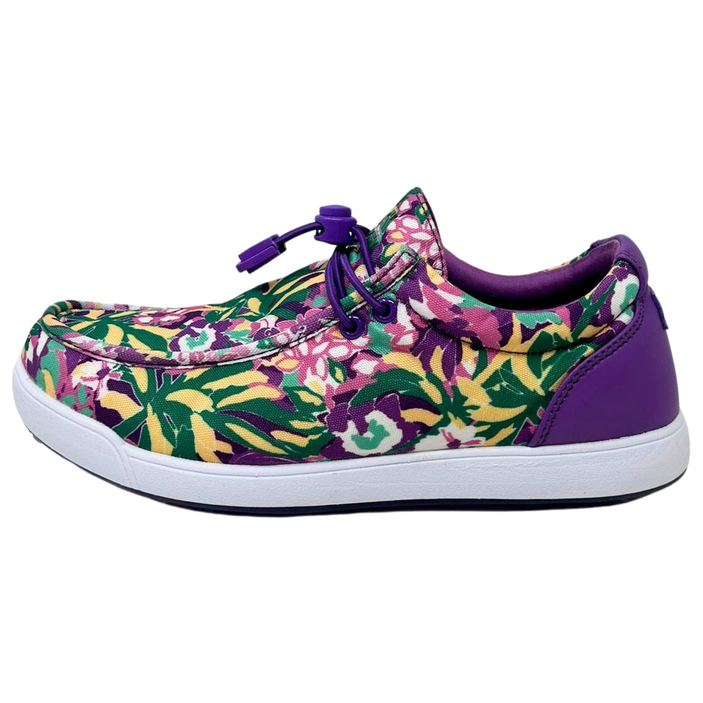 SKŌNI Women's Golf Shoe Waterproof- Purple Floral
