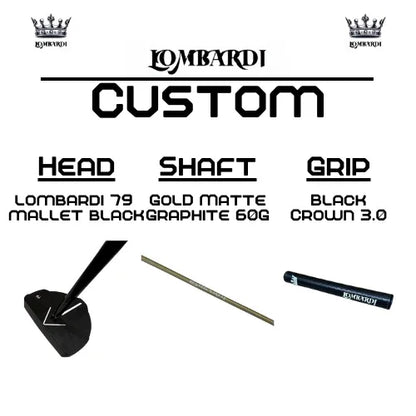 Lombardi Golf Custom Black 79 Mallet Golf Putter - GOLF LEAGUE