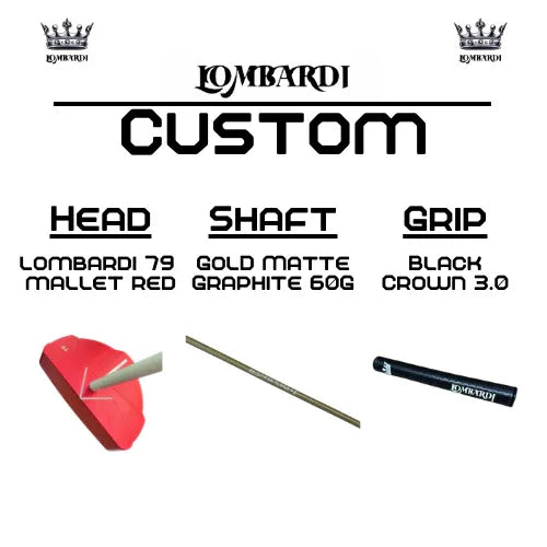 Lombardi Golf Custom Red 79 Mallet Golf Putter - GOLF LEAGUE