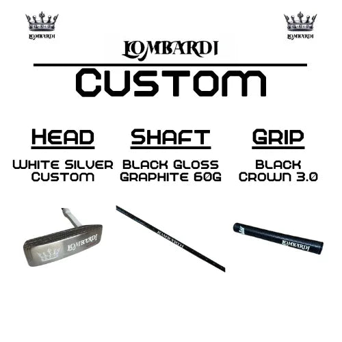 Lombardi Golf Custom Black Matte Mallet Golf Putter - GOLF LEAGUE