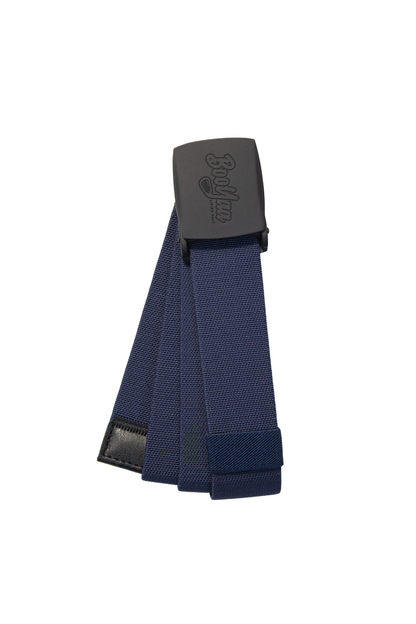 BooYaa Belt - Adjustable Navy Stretch with Black Alloy Buckle